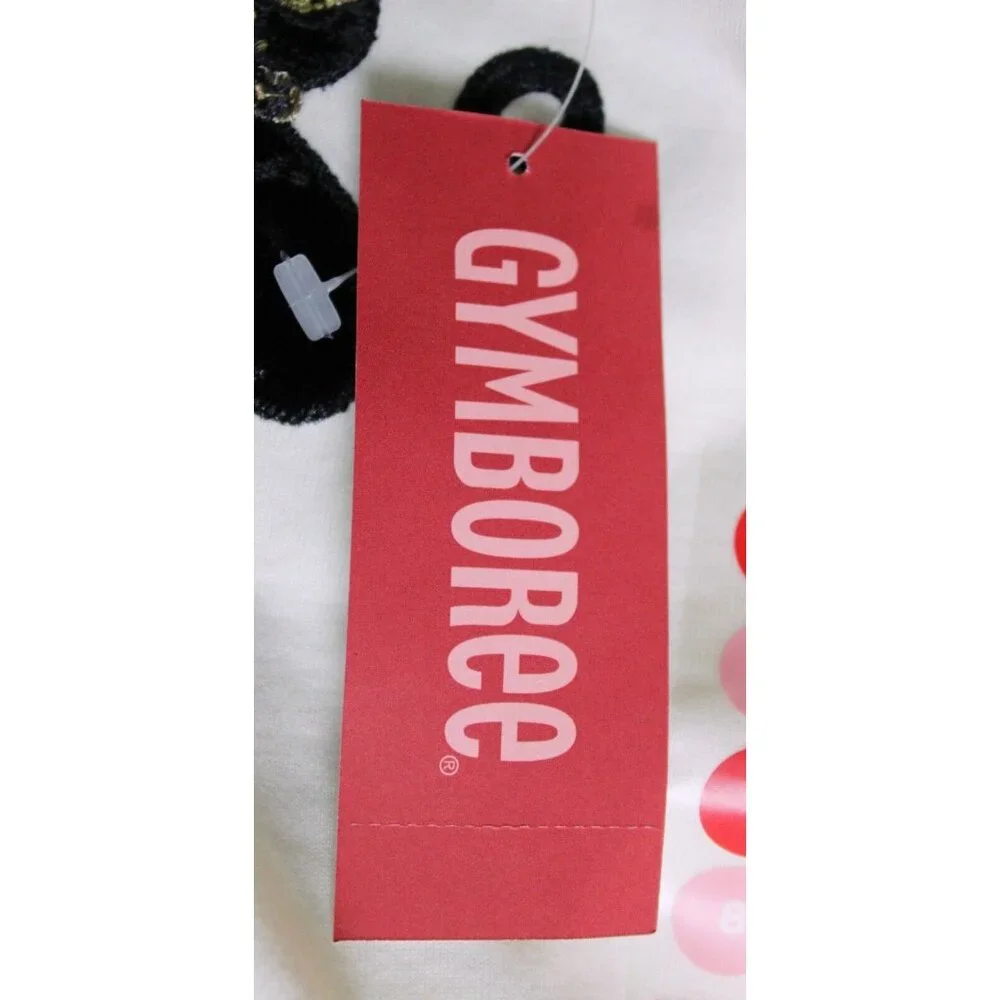 2007 Gymboree Glamour Kitty Shirt Tights Set sz 8 NWT Holiday Winter Cat Bow